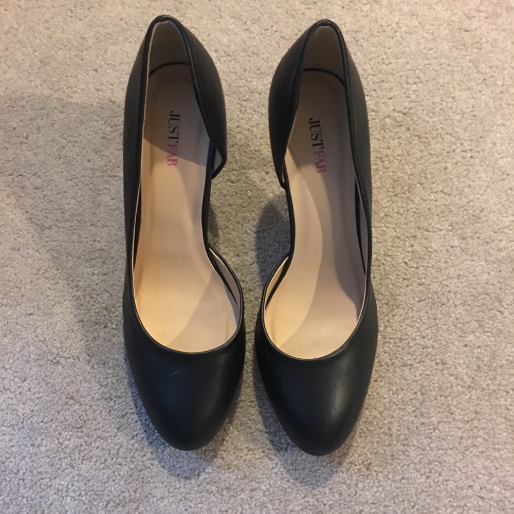JustFab black heels